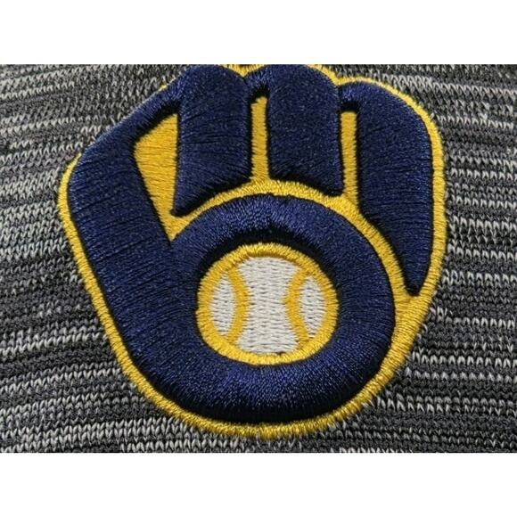 Milwaukee Brewers New Era 9Forty Gray Youth Snapback Baseball Hat Cap MLB - Picture 2 of 11